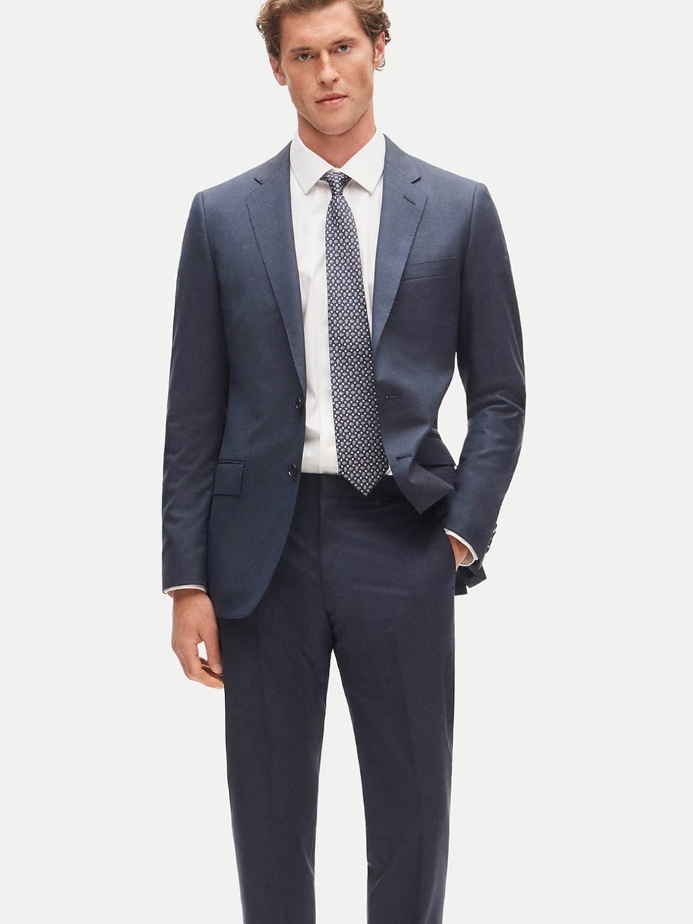 J.Crew Ludlow Slim Wool Suit Navy 40R Like New